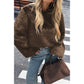 Solid Faux Fur Back Hidden Zipper Cropped Pullover Coat - Xtreme Shopper