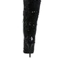 Sitarah Sequin Embellished Stiletto Long Boots - Xtreme Shopper
