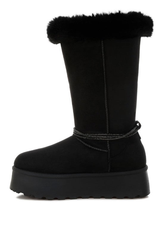 Olonya Fur Collar Anti-Skid Snow Boots - Xtreme Shopper