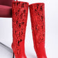 Sitarah Sequin Embellished Stiletto Long Boots - Xtreme Shopper