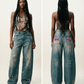 The Boss Hand-Painted Loose Distressed Streetwear Jeans - Xtreme Shopper