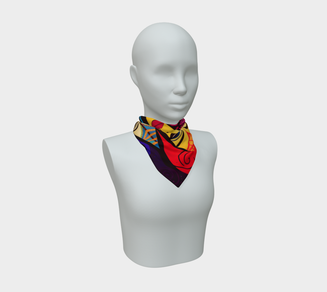 The Mask Silk Habotai Square Scarf