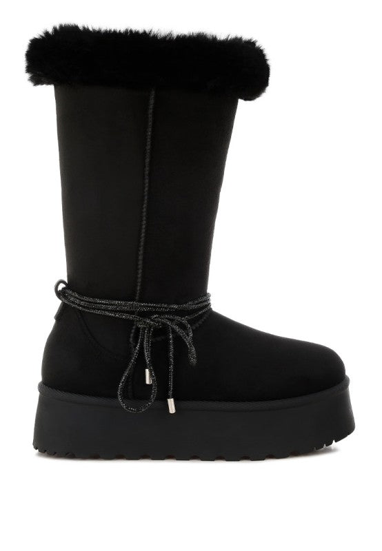 Olonya Fur Collar Anti-Skid Snow Boots - Xtreme Shopper