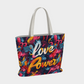 Love Power Premium Large Heavyweight Canvas Shopping Tote Bag