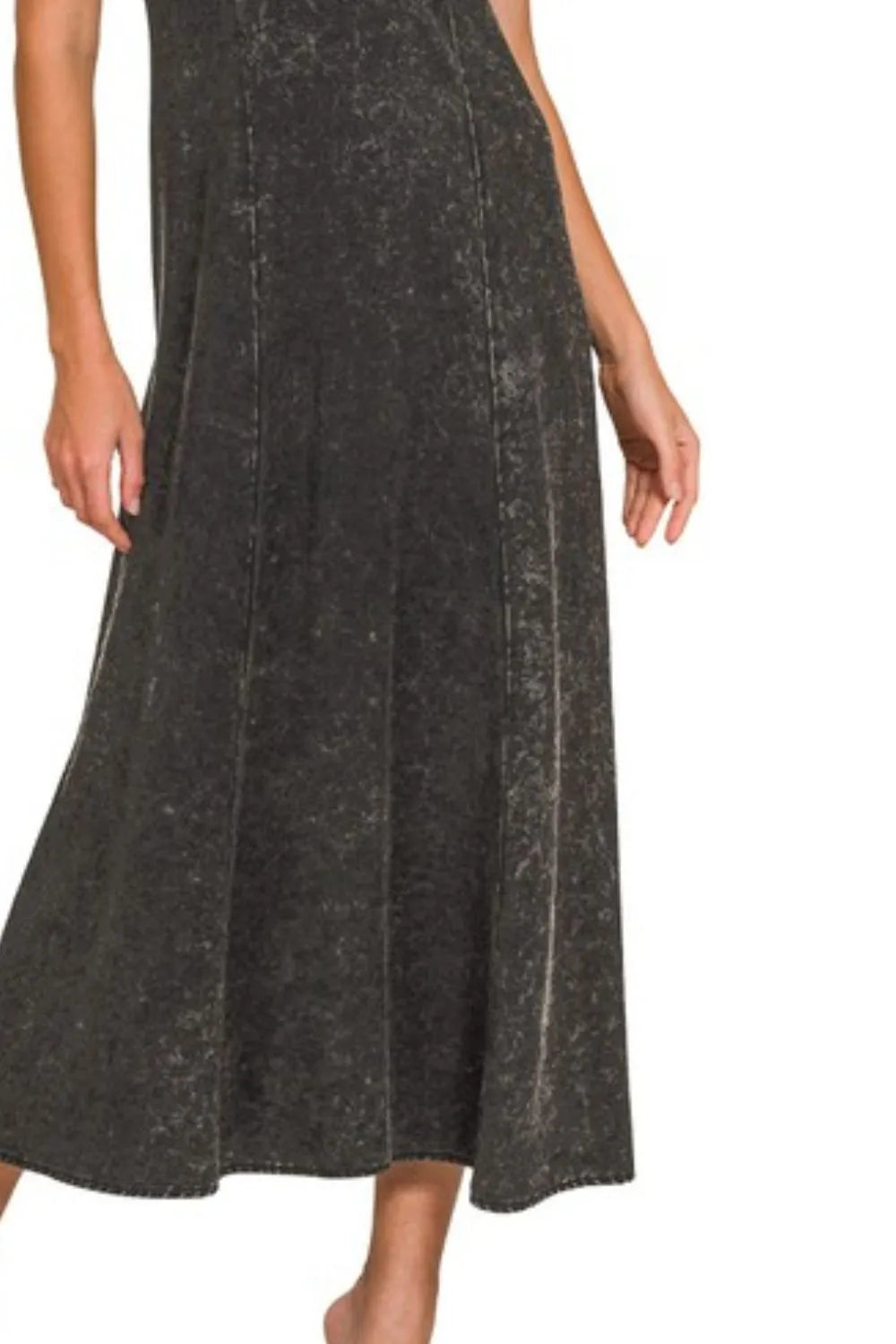 Zenana Tencel Mineral Washed Maxi Dress - Xtreme Shopper