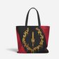 Black American Heritage Flag Premium Heavy Weight Shopping Tote Bag