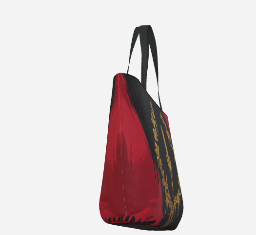 Black American Heritage Flag Premium Heavy Weight Shopping Tote Bag