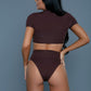 Be Wicked Rio High Waist Bottom and Crop Top Swimsuit - Xtreme Shopper