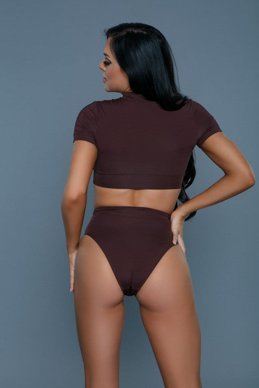 Be Wicked Rio High Waist Bottom and Crop Top Swimsuit - Xtreme Shopper