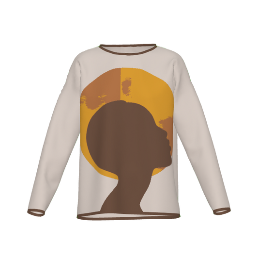 The Balance Afrocentric Black Woman Print Crewneck Women's Sweater