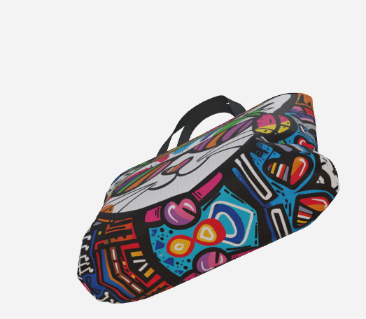 Cool Kitty Premium Large Heavyweight Canvas Shopping Tote Bag