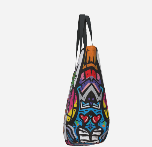 Cool Kitty Premium Large Heavyweight Canvas Shopping Tote Bag