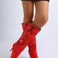 Sitarah Sequin Embellished Stiletto Long Boots - Xtreme Shopper