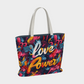 Love Power Premium Large Heavyweight Canvas Shopping Tote Bag