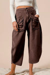 BiBi Boho Washed Terry Pants with Pockets - Xtreme Shopper