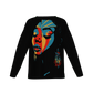 Beautiful Colors Afrocentric Black Woman Print Crewneck Women's Sweater