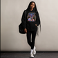 Mood Black Anime Woman Unisex Oversized Streetwear Hoodie Sweatshirt