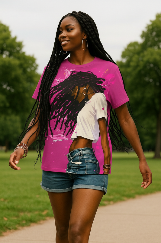 I'm Electric Black Woman Vibrant Graphic Streetwear Unisex Tee T-Shirt