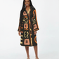 African Inspired Printed Satin Robe