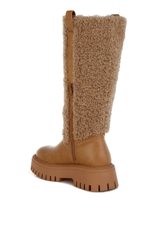 Lapland Fur Detail Calf Length Boots - Xtreme Shopper