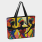 Sisters of Dance Black Woman Art Vegan Leather Tote Bag