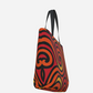 Orange Swirl Premium Large Heavyweight Canvas Shopping Tote Bag