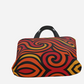 Orange Swirl Premium Large Heavyweight Canvas Shopping Tote Bag