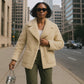 Faux Fur Trimmed Fleece Jacket