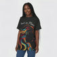Power In Peace Statement Trendy Black Woman Streetwear Unisex Graphic Tee T-Shirt