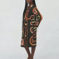 African Inspired Printed Satin Robe