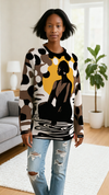 The Reflection Pool Afrocentric Black Woman Print Crewneck Women's Sweater