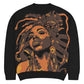 So Chill Afrocentric Black Woman Art Relaxed Fit Crewneck Sweater - Xtreme Shopper