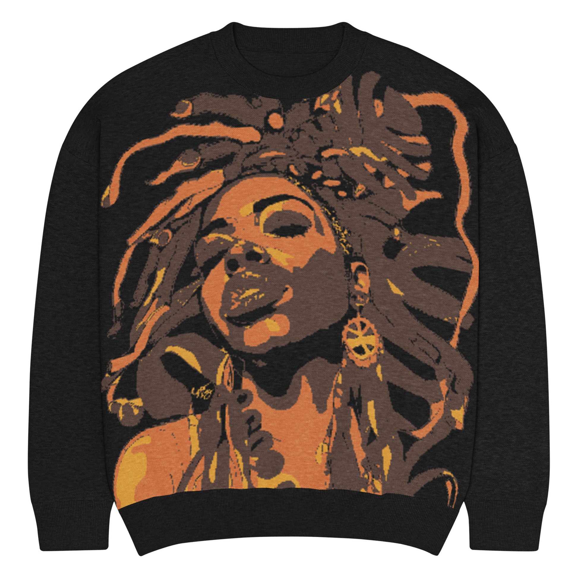 So Chill Afrocentric Black Woman Art Relaxed Fit Crewneck Sweater - Xtreme Shopper
