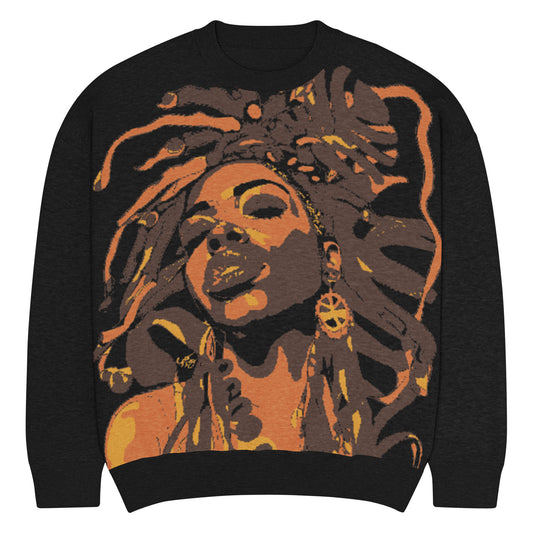 So Chill Afrocentric Black Woman Art Relaxed Fit Crewneck Sweater - Xtreme Shopper