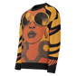 Vacation Vibes Black Woman Afrocentric Relaxed Fit Knit Crew Neck Unisex Sweater