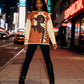 Sit in Silence Afrocentric Black Woman Art Crewneck Sweater - Xtreme Shopper