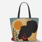 Sunrise in Abstract Premium Large Heavyweight Canvas Shopping Tote Bag