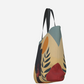 Sunrise in Abstract Premium Large Heavyweight Canvas Shopping Tote Bag